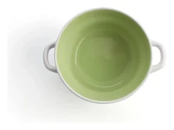 Bol Vita Quid cerámica /verde 50 cl Blanco