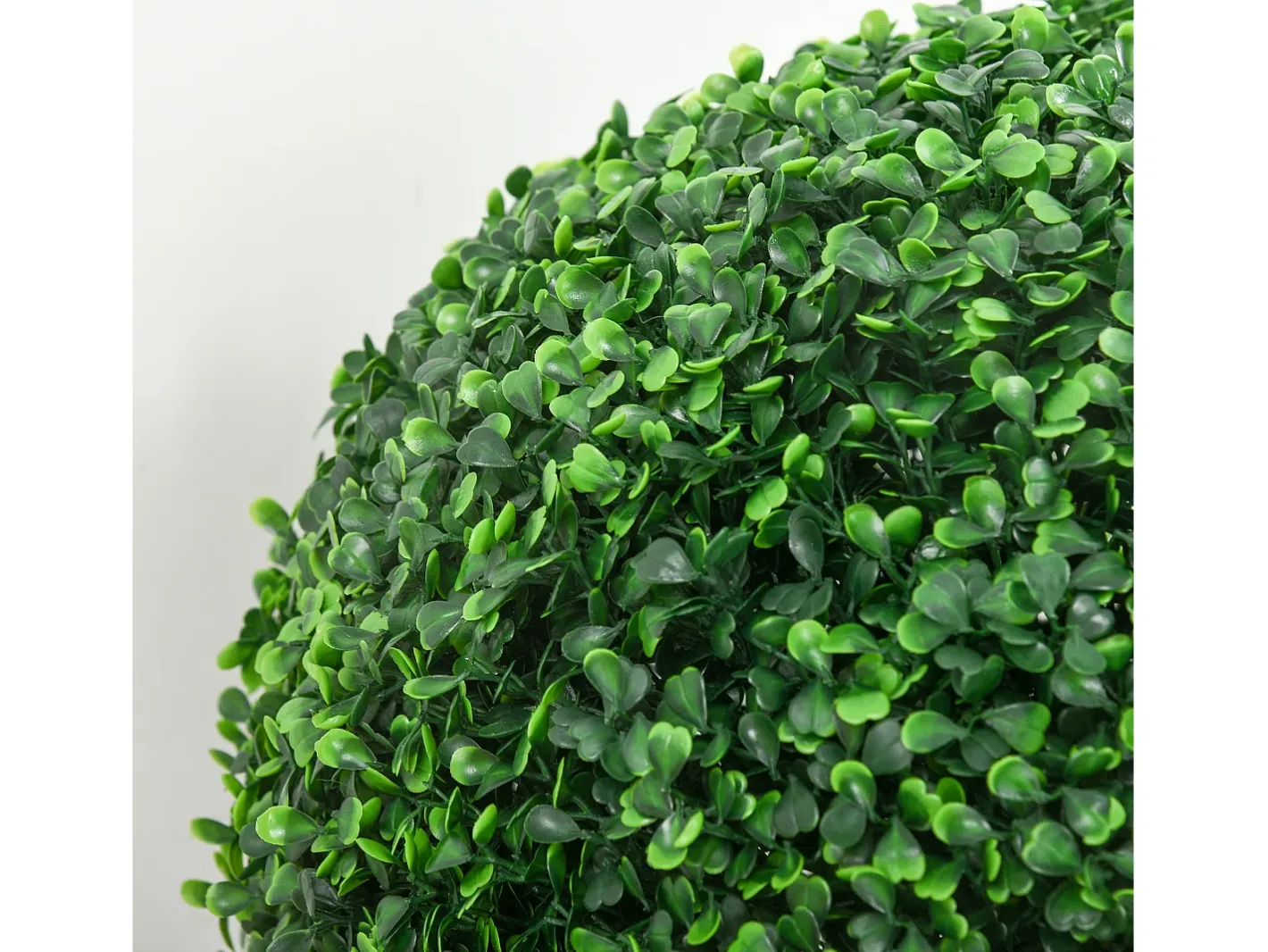 Planta Artificial-Bola de boj artificial, protección UV, plástico, (40x40x40 cm) Verde