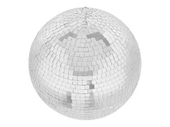 Lámpara Suspendida-Bola de Espejo Disco SucceBuy de 30 cm con Anillo de Suspensión para Fiestas, Decoración Ideal para DJ Club, Bodas, Cumpleaños, Navidad Plateado