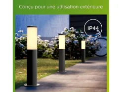 Philips Iluminación Exterior-Bolardo LED exterior metálico Utrecht de 20 W - Gris
