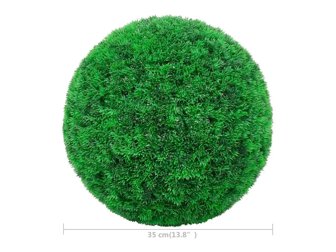 New Bolas de boj artificial 2 unidades 35 cm ES981857 Verde