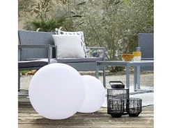 Happy Garden Iluminación Exterior-Bolsa de luz LED Ø 40cm multicolor ADHARA Blanco