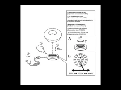Clearance Brena - Lámpara de mesa Fabas Luce - Luz táctil LED regulable de 11 W - Vidrio borosilicato cóncavo Transparente