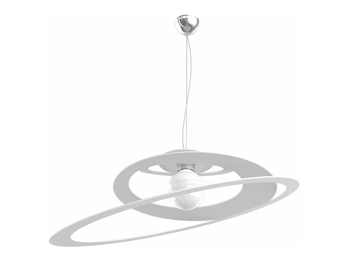 Bungee Sospensione D.70 Cm. 1 Luce Bianco Blanco