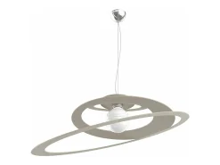 Bungee Sospensione D.70 Cm. 1 Luce Sabbia Marru00f3n