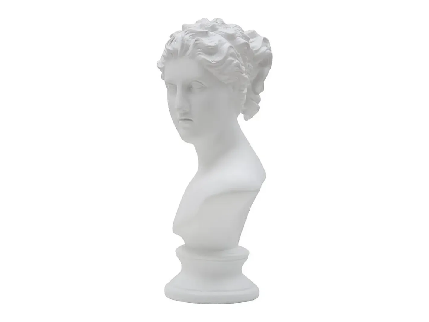 Busto decorativo clásico de mujer en poliresina h34 cm Blanco Online