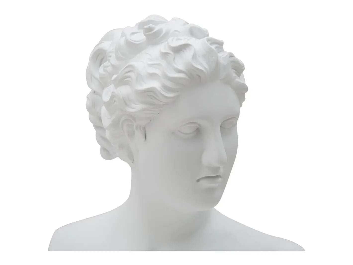 Busto decorativo clásico de mujer en poliresina h34 cm Blanco Online