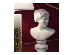 Busto decorativo clásico de mujer en poliresina h34 cm Blanco Online