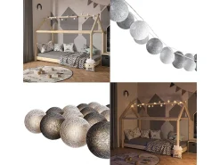 Vicco Guirnalda Luminosa-Cadena de luces 310x310x310 Gris