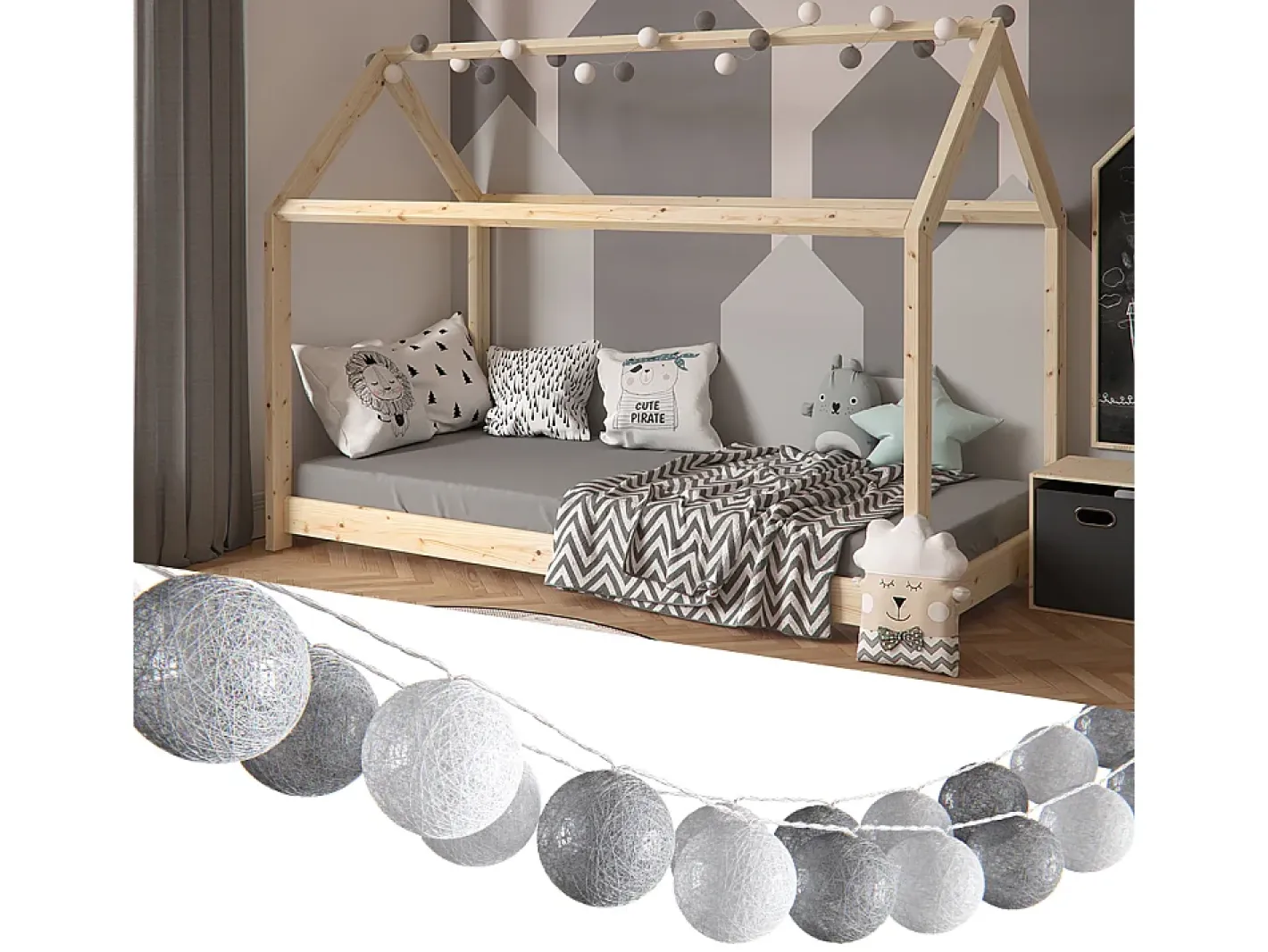 Vicco Guirnalda Luminosa-Cadena de luces 310x310x310 Gris