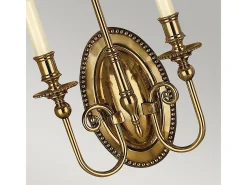 Aplique Para Pared-Cambridge 2 ljus vägglampa polerad mässing Camel