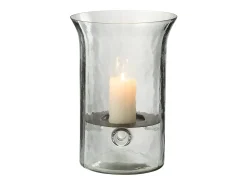 Discount J-Line Candelabro de vidrio de 19x19x27 cm. Transparente