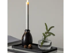 ebuy24 Candelabro Ulricehamn con luz LED negra. Negro Sale