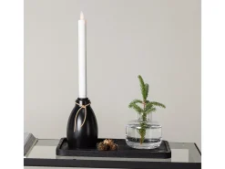 ebuy24 Candelabro Ulricehamn con luz LED negra. Negro Sale