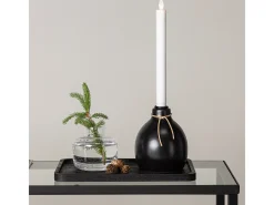 Online ebuy24 Candelabro Ulricehamn con luz LED negra. Negro