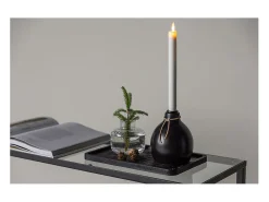 Online ebuy24 Candelabro Ulricehamn con luz LED negra. Negro