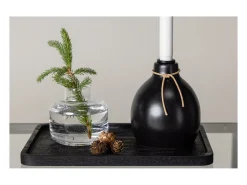 Online ebuy24 Candelabro Ulricehamn con luz LED negra. Negro
