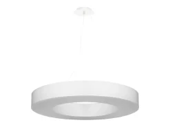 Sollux Lighting Candelabros Astrona slim minimalista de tela/PVC/acero - 6 fuentes luminosas 3000K - L.70 x A.102 cm - Blanco