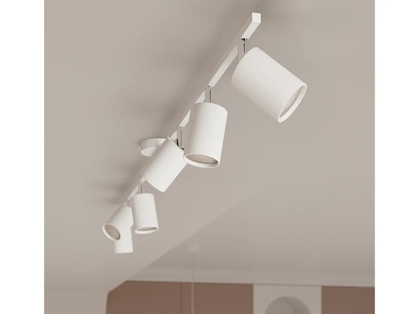 Sollux Lighting Candelabros Lemmi Moderno De Acero - 6 Fuentes Luminosas - L.77 X A.125 Cm - Blanco Clearance
