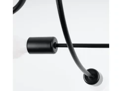 Sollux Lighting Candelabros Varilex industrial de acero - 6 fuentes luminosas 4000K - L.69 x A.29 cm - Negro Outlet