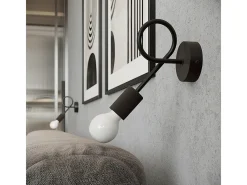 Sollux Lighting Candelabros Varilex industrial de acero - 6 fuentes luminosas 4000K - L.69 x A.29 cm - Negro Outlet