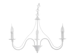 Sollux Lighting Candelabros Vivow moderno de acero - 3 fuentes luminosas 3000K - L.60 x A.80 cm - Blanco Outlet