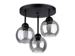Online Sollux Lighting Candelabros Zelaro moderno de acero - 3 fuentes luminosas 4000K - L.35 x A.35 cm - Negro