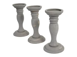 MCW Candelero H361 (juego de 3), Gris Outlet