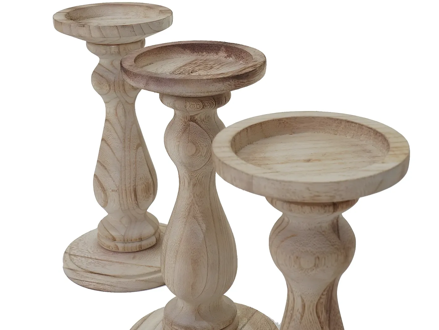 Online MCW Candelero H361 (juego de 3), marrón natural Color natural claro