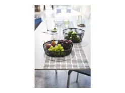 Yamazaki Presentación Y Servicio-Cesta de fruta metálica Torre Negro