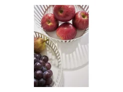 Best Yamazaki Cesta de fruta metálica Torre Blanco