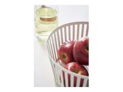 Best Yamazaki Cesta de fruta metálica Torre Blanco