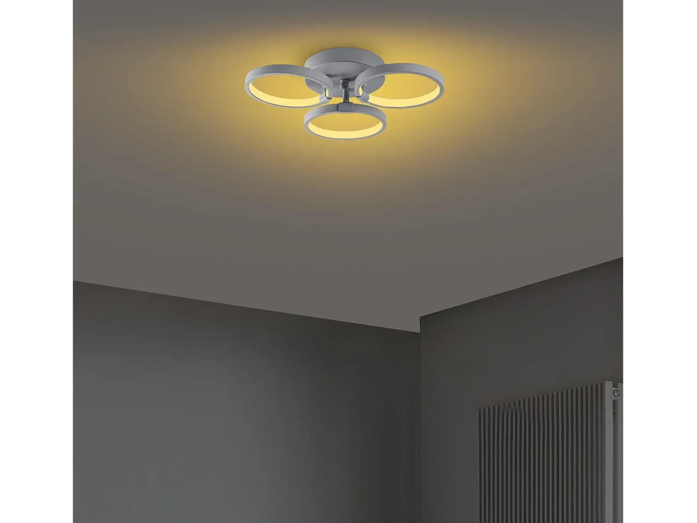 Menzzo Plafón-Chandelier - Nardo Grey Gris