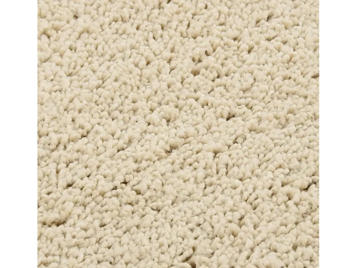 Garden Furniture Charleroi Alfombra peluda antideslizante color 160x230 cm Crema New