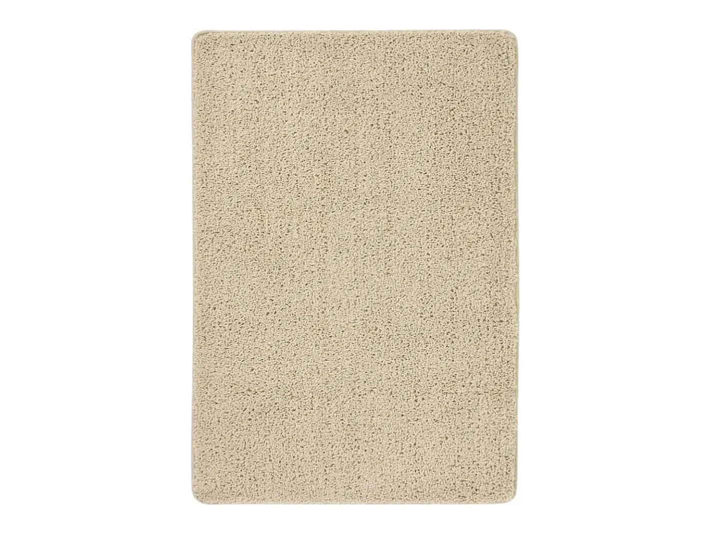 Garden Furniture Charleroi Alfombra peluda antideslizante color 160x230 cm Crema New