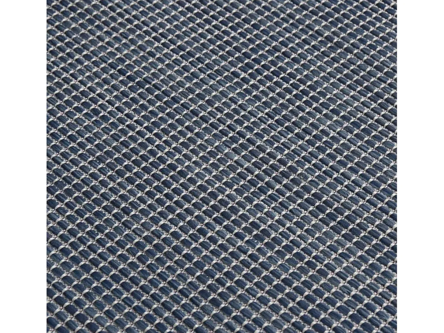 Garden Furniture Alfombra De Exterior-Christiaan Alfombra de exterior de tejido plano 80x250 cm Azul