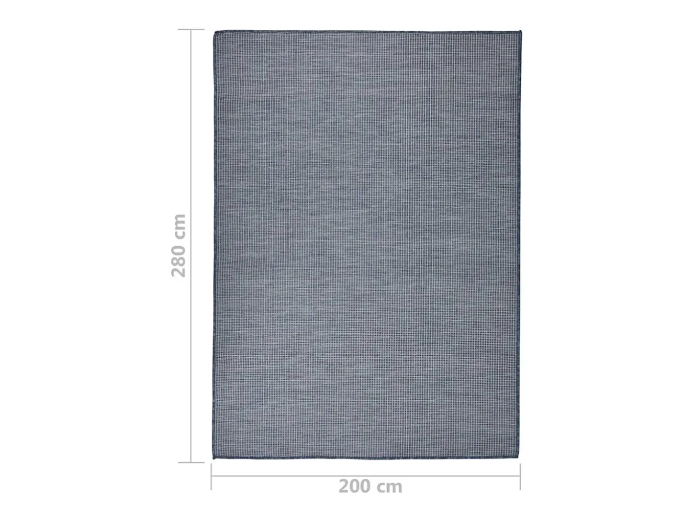 Garden Furniture Christiaan Alfombra de exterior de tejido plano 200x280 cm Azul Sale