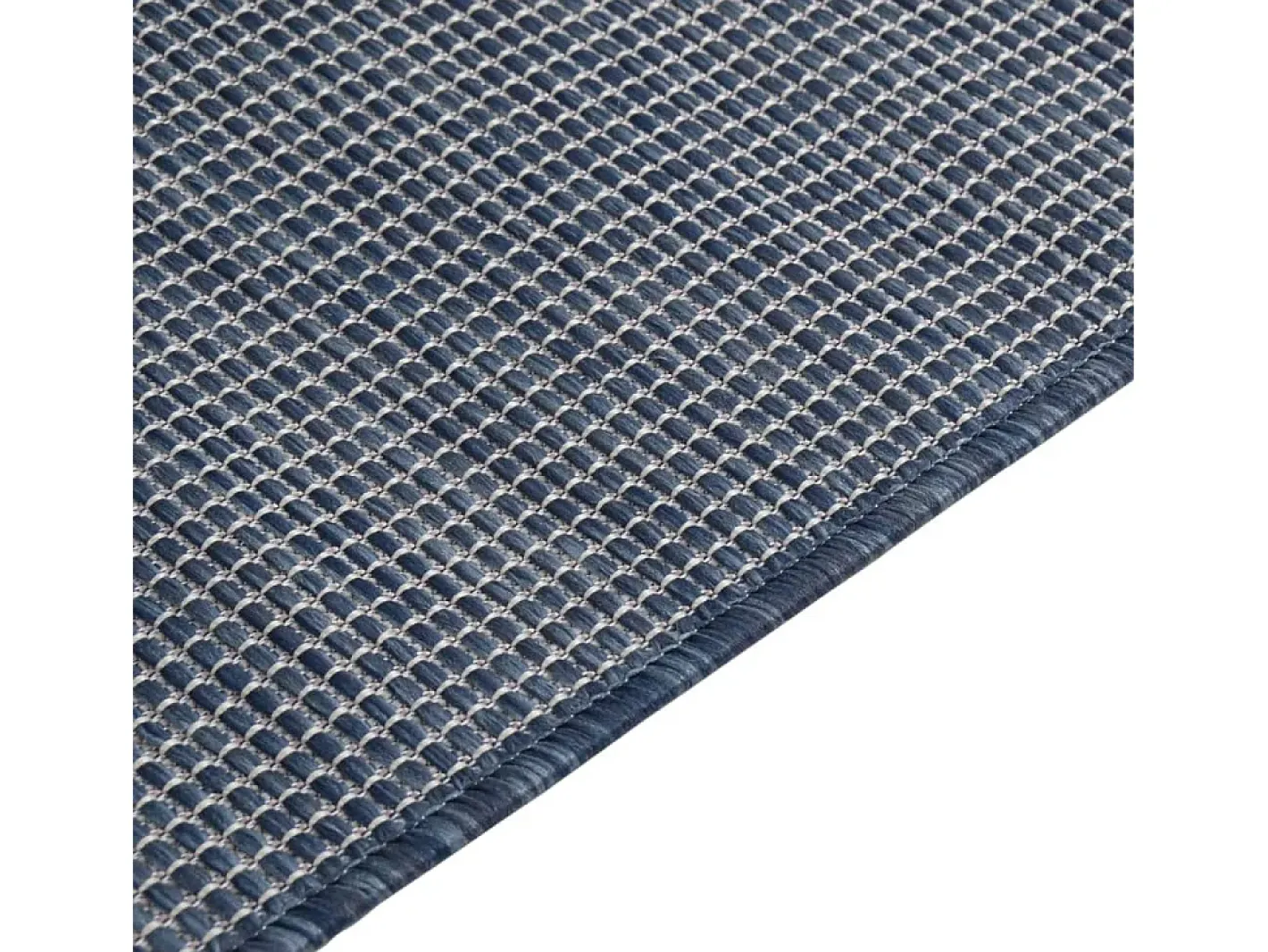 Garden Furniture Christiaan Alfombra de exterior de tejido plano 200x280 cm Azul Sale