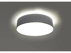 Outlet Sollux Lighting Cilindrica Incasso Grigio Chiaro 25cm E27 Cilíndrico Empotrado Claro 25cm E27 Gris