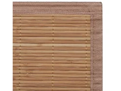 Garden Furniture Claire-Emmanuelle-Rose Alfombra de bambú color natural 160x230 cm Marru00f3n Online