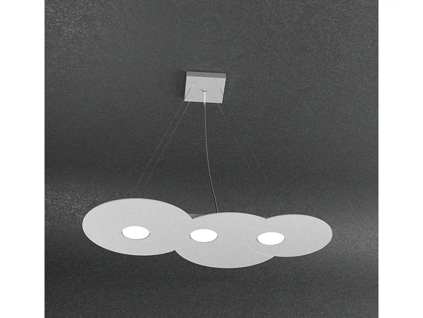 Sale Cloud Sospensione 3 Luci Grigio Gris
