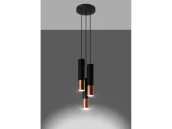 Hot Sollux Lighting Cluster Drop Nero, Rame GU10 Cluster Drop , Cobre GU10 Negro