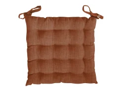 Soleil d'ocre Ropa De Casa-Cojin de silla acolchado TERCIOPELO terracota Naranja