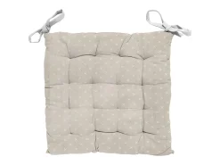 Sale Soleil d'ocre Cojin de silla capitoné 40X40X5 cm CANDICE, por Beige