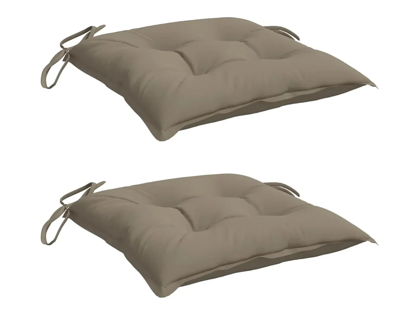 Clicnbuy Cojines de palets de jardín 2 unidades tela Oxford taupé 50x50x7 cm Topo