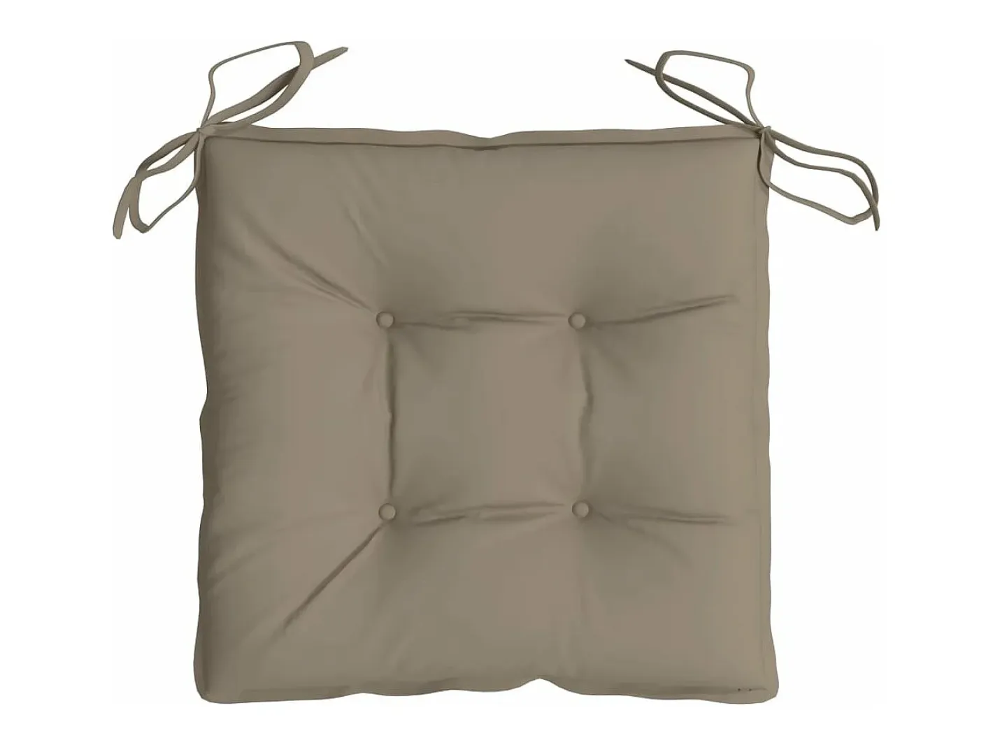 Clicnbuy Cojines de palets de jardín 2 unidades tela Oxford taupé 50x50x7 cm Topo