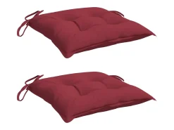 Clicnbuy Cojines de palets de jardín 2 unidades Oxford tinto 50x50x7 cm Rojo