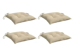 Ropa De Casa-Cojines de palets de jardín 4 uds tela Oxford 50x50x7 cm ES217667 Beige