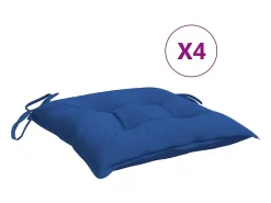 Clicnbuy Ropa De Casa-Cojines de palets de jardín 4 unidades tela Oxford 50x50x7 cm Azul