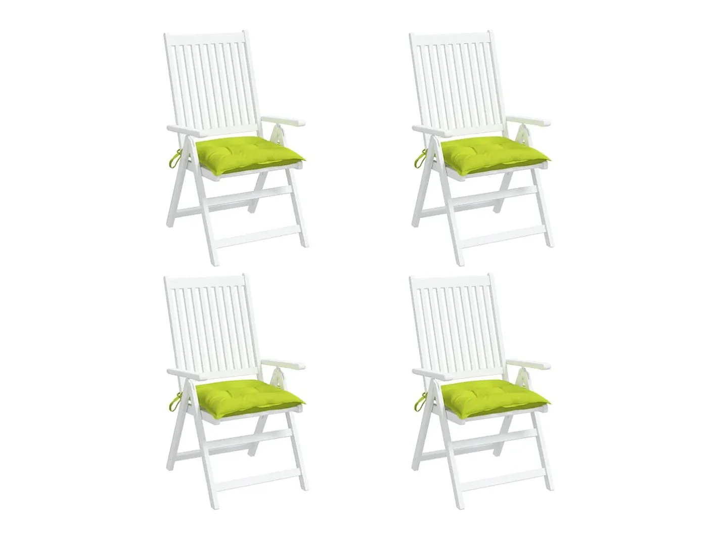 Clicnbuy Ropa De Casa-Cojines de palets de jardín 4 unidades tela Oxford 50x50x7 cm Verde